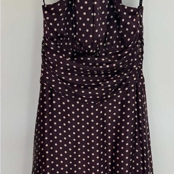 Elegant Polka Dot Flounce Asymmetrical Halter Printed Dress Dresses main image 1